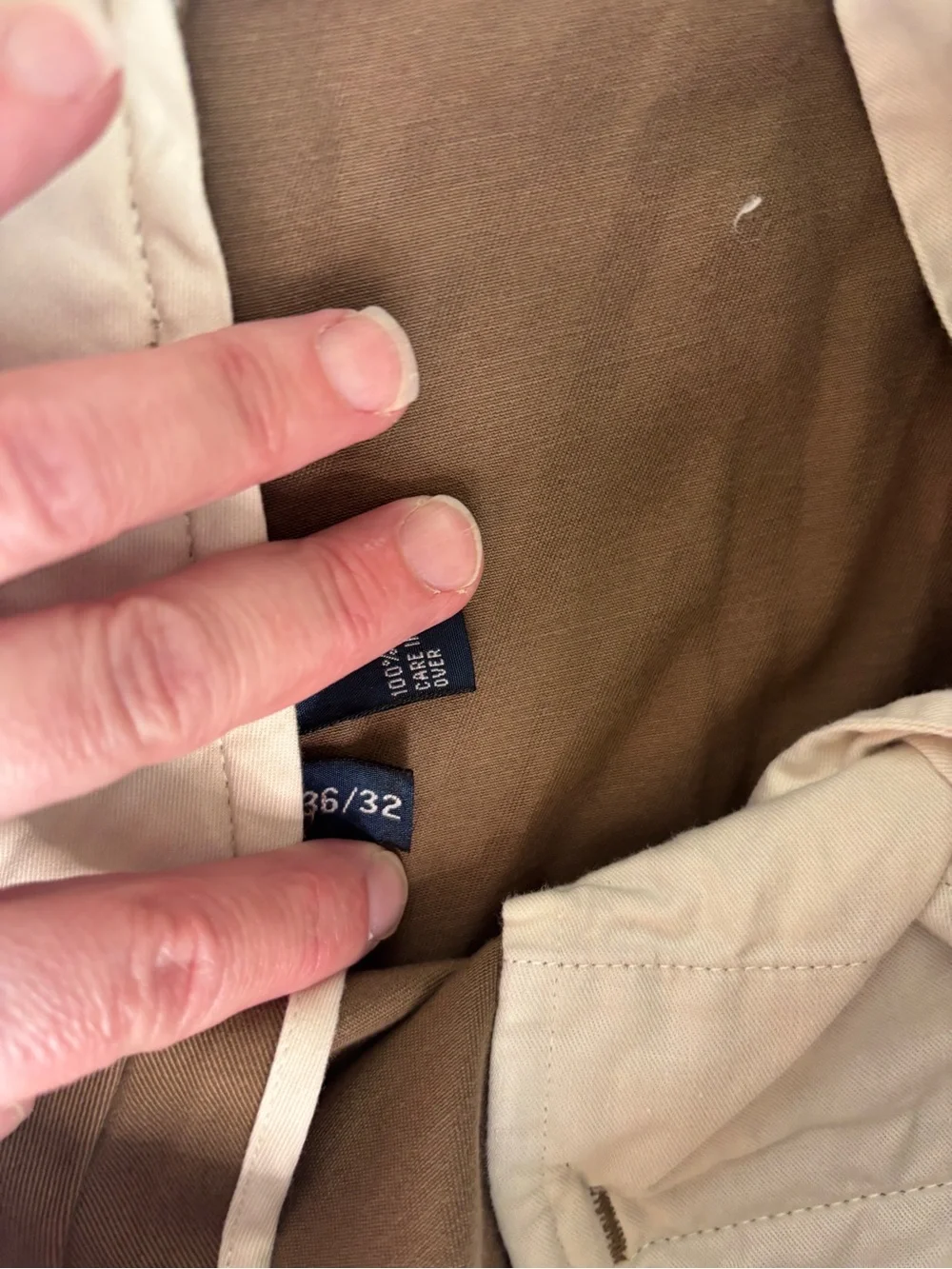Polo Ralph Lauren Hammond Pants Men's 36x32 Brown Pleated Classic Chino Cotton - Picture 9 of 9